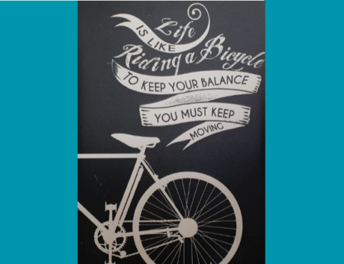 Koers Blog: Life is like riding a bicycle, you’ve got to keep moving! But sometimes in another way….